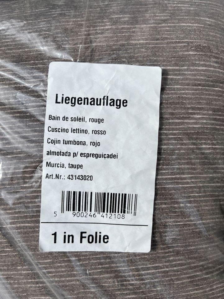 Neu: Liegenauflage vom dänischen Bettenlager in taupe/braun in Langenhagen