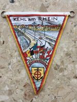 Kehl am Rhein Wimpel Europa- Brücke Strassburg Souvenir Oldtimer Duisburg - Homberg/Ruhrort/Baerl Vorschau