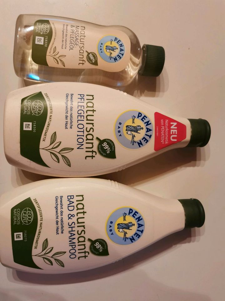 Penaten natursanft baby massage öl pflegelotion bad shampoo neu in Linden