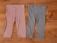 Set 2 Leggings Radler kurze Hose 3/4 116 grau rosa rosé Berlin - Steglitz Vorschau