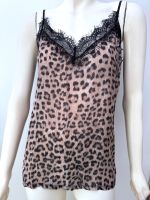 SET Fashion Qui Träger-Top Braun Schwarz Leopard Spitze Seide L Eimsbüttel - Hamburg Rotherbaum Vorschau