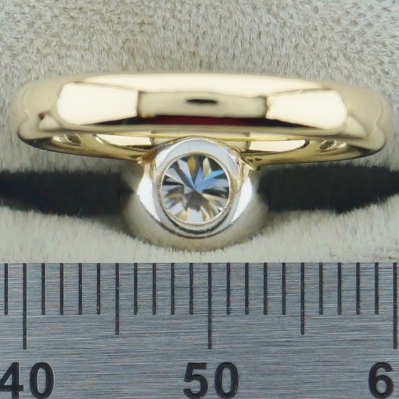 Ring Gold 750 mit Brillanten, Brillantring, Goldring, Solitär in Friedelsheim