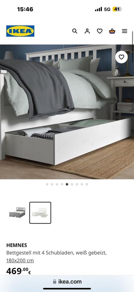 Ikea Hemmnis Bett 180x200 super Zustand Lieferung möglich in Berlin
