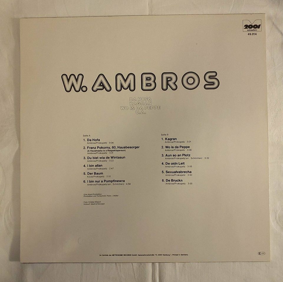Wolfgang Ambros Schallplatte Vinyl LP in Hofkirchen