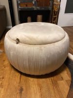 Sitz Stuhl Hocker Pouf Beige Samt Nordrhein-Westfalen - Essen-Margarethenhöhe Vorschau