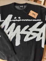 Stüssy Stock knit Sweatshirt L black pullover hoodie box logo sup Niedersachsen - Ribbesbüttel Vorschau