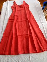 Kleid orange 40 Leinen Reißverschluss Vintage Retro Hessen - Breuna Vorschau