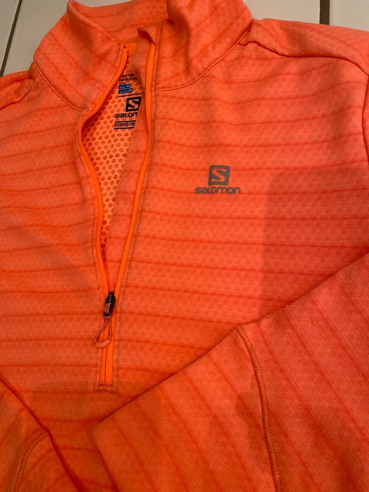 Salomon Longshirt Gr. M orange/ lachs in Bochum