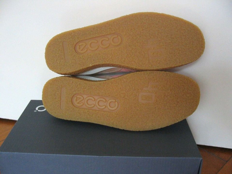 ECCO Crepetray Sommer Slipper ● kompl. Leder ● 40 Rosa ● NEU in Duisburg