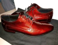 Hugo Boss Derby Lackleder rot Gr. 42 geprägt Businessschuhe West - Sindlingen Vorschau