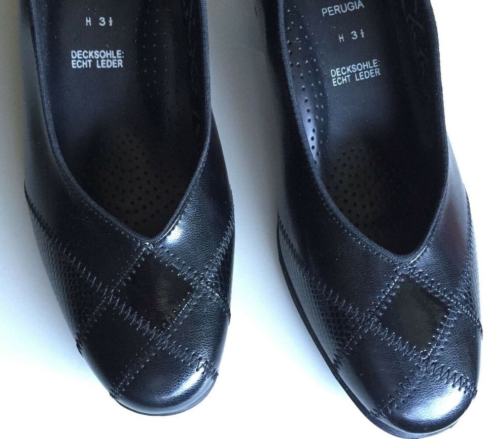 Schicker Damen Schuh Pumps Gr 36/37 UK 41/2 schwarz  WIE NEU in Wiesbaden