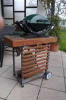 Weber-Gasgrill Q 100 mit selbstgebautem Grillwagen Bayern - Mertingen Vorschau