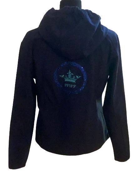 Reitjacke Pfiff, blau mit schönen Paillietten-Stick Logo, Gr. S in Ibbenbüren