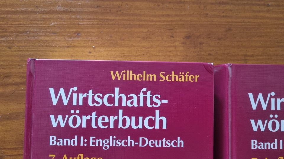 Zwei Wirtschaftswörterbücher Wilhelm Schäfer deutsch/englisch in Nürnberg (Mittelfr)