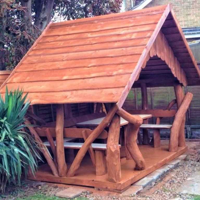 Gartenpavillon, Gartenhaus, Holzhaus, Sitzgruppe, frachtfrei 3,0 x 2,0 m in Wörlitz