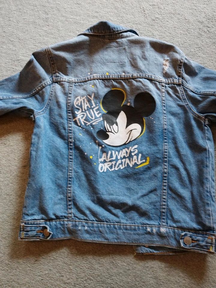 ZARA Disney Mickey Mouse Jeans Jacke neuwertig in Grafenwöhr