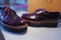 Tod‘s Damenschuhe, Gr. 39, Bordeaux, Lackleder, Plateausohle Niedersachsen - Neustadt am Rübenberge Vorschau