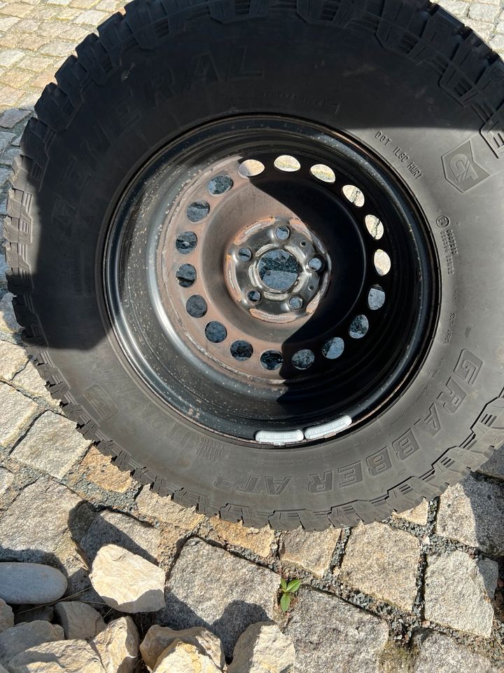 VW Crafter MAN TGE Stahlfelgen 16“ + AT General Graber in Hermaringen