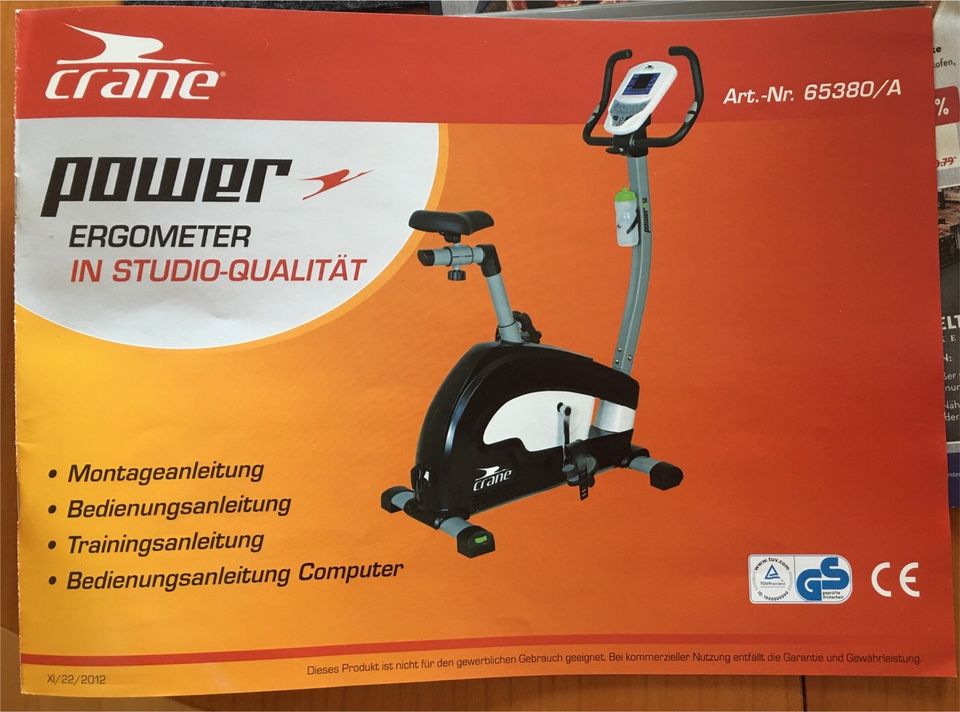 Power Ergometer in Studioqualität von Crane in Hessen - Wehrheim | eBay  Kleinanzeigen ist jetzt Kleinanzeigen