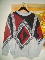 Einzigartiger Vintage Pullover im Rhombenmuster. Gr.48/50 Niedersachsen - Duderstadt Vorschau