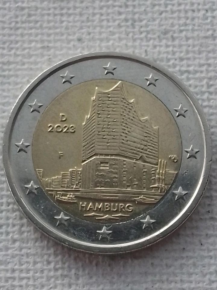 2€ Münze Hamburg Elbphilharmonie 23 D in Essen