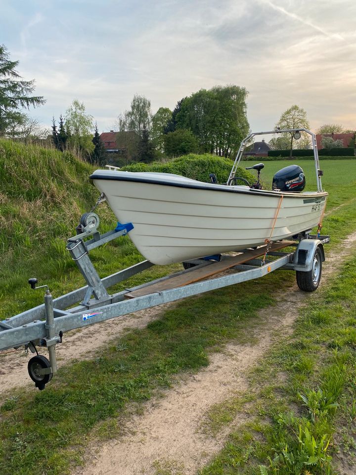 Sportboot Angelboot Crescent Traider 465 Evinrude 40 PS 4 Takt in Nienburg (Weser)