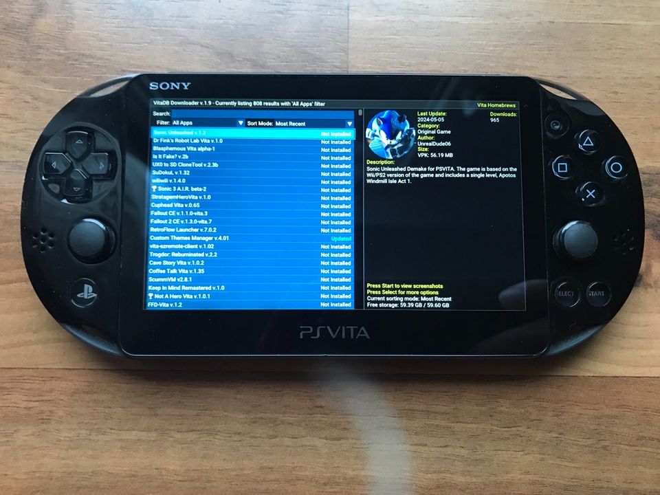 PlayStation Vita / PS Vita 64GB Henkaku in Daun