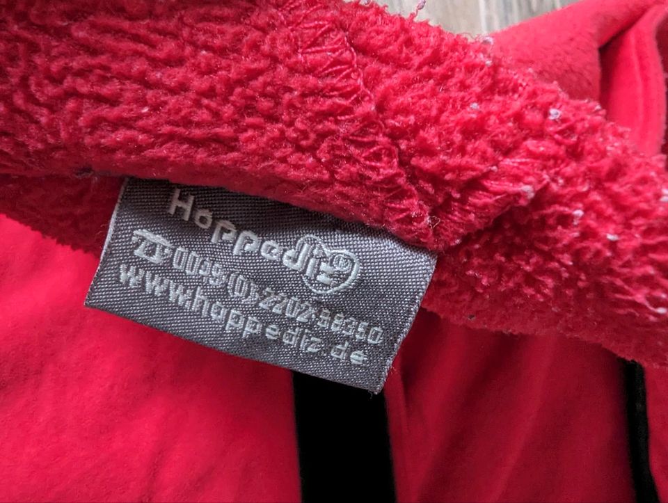 Hoppediz Einschlagdecke für Maxi Cosi und Co rot/pink in Tarp