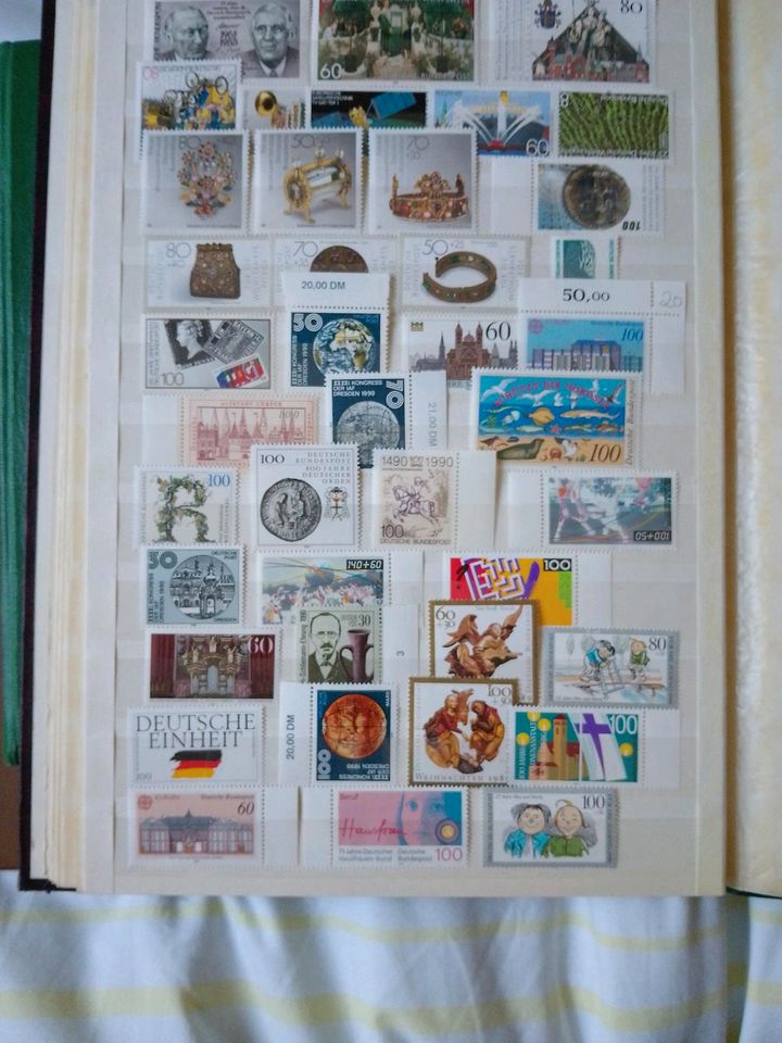 Briefmarken Album BRD, Saarland, Reihenland, Württemberg. in Geringswalde