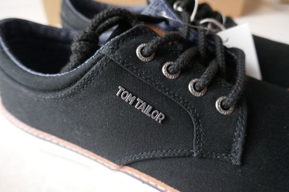 Neu Tom Tailor Schuhe sportlich Sneaker Canvas Unisex 42 in Teningen