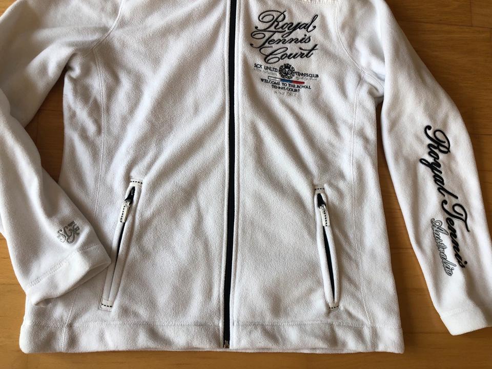 SOCCX Damenjacke Jacke Fleecejacke Tennis Maritim Weiß XL in Schwentinental