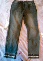 Gina slim jeans grau mit Pailletten Gr 38 3/4 Hose Wuppertal - Elberfeld Vorschau