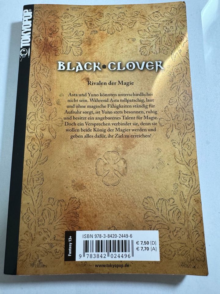 Black Clover Manga Teil 1 „Der Schwur des Jünglings“ in Bottrop