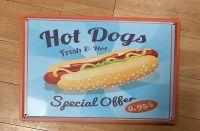 Hot Dogs Blechschild Retro-Design 50/60-er Jahre Niedersachsen - Meppen Vorschau