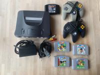 Nintendo 64 Konsole mit Kabel, 2 Controller, 5 Spiele Kr. Dachau - Dachau Vorschau