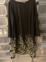 Festliches Abendkleid, Größe 42, schwarz/gold, Heine Hessen - Groß-Gerau Vorschau