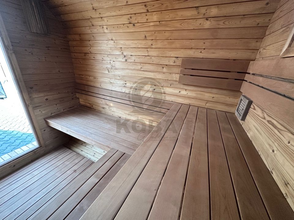 Thermoholz Quadro Sauna 3m | Garten Außensauna in Eichenzell