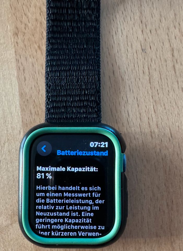 Apple Watch Serie 7 45 mm Blue Aluminum Celular in Aichwald