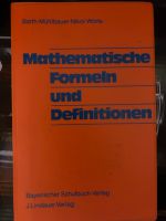 Mathematische Formeln und Definitionen / Formelsammlung Bayern - Ingolstadt Vorschau