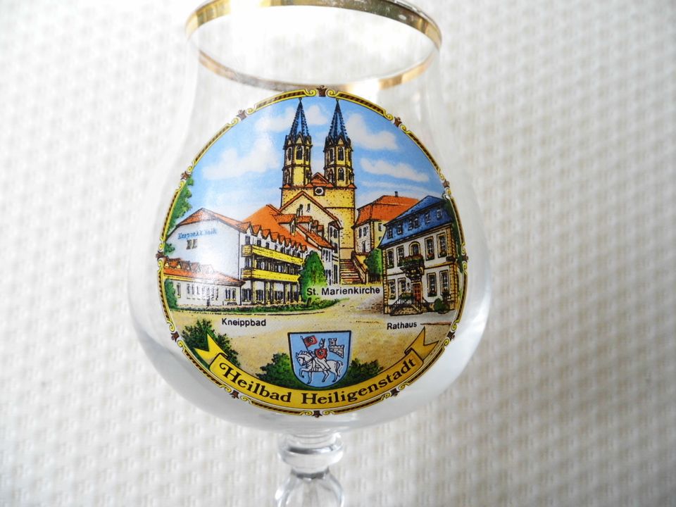 Heilbad Heiligenstadt Weinglas, Bierglas, Souvenir in Leinefelde