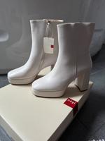 Högl Leder Plateau Stiefelette mit 11cm Blockabsatz creme 39 Bayern - Windberg Vorschau