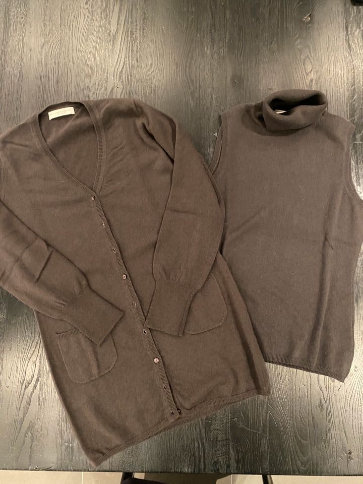 Braune FTC Cashmere Long Cardigan XL & Rolli in L in Düsseldorf