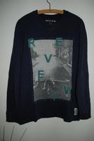 REVIEW Langarmshirt Shirt mit langem Arm und Print BLAU Gr. S M Hessen - Beselich Vorschau
