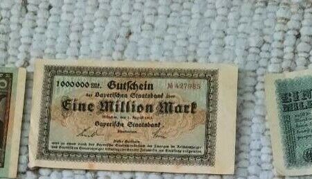 Alte Geldscheine Reichsmark in Weitnau