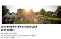 2 Tickets für das SunnyLake Festival am 06.09.24  in Ettlingen Baden-Württemberg - Walzbachtal Vorschau