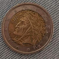 2 Euro Münze Italien 2002 Dante Alighieri Nordrhein-Westfalen - Hürtgenwald Vorschau