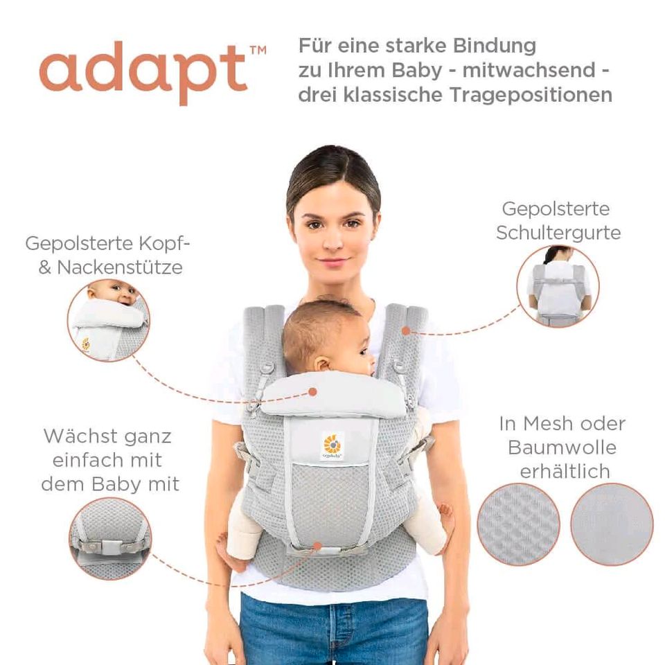 Ergobaby Adapt coolair - schwarz in Wilster