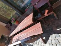 Für Terrasse Tisch Bank und zwei Stühle Massivholz lackiert Hessen - Baunatal Vorschau
