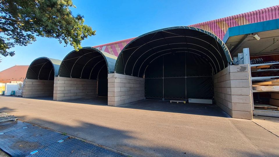 Wohnmobil & Wohnwagen Stellplatz Überdachung - Garage Carport Schutz Unterstand - Containertop Containerlager Fahrsiloüberdachung - Camper Camping Winter Herbst Wetterfest Genehmigungsfrei Statik in Hamburg