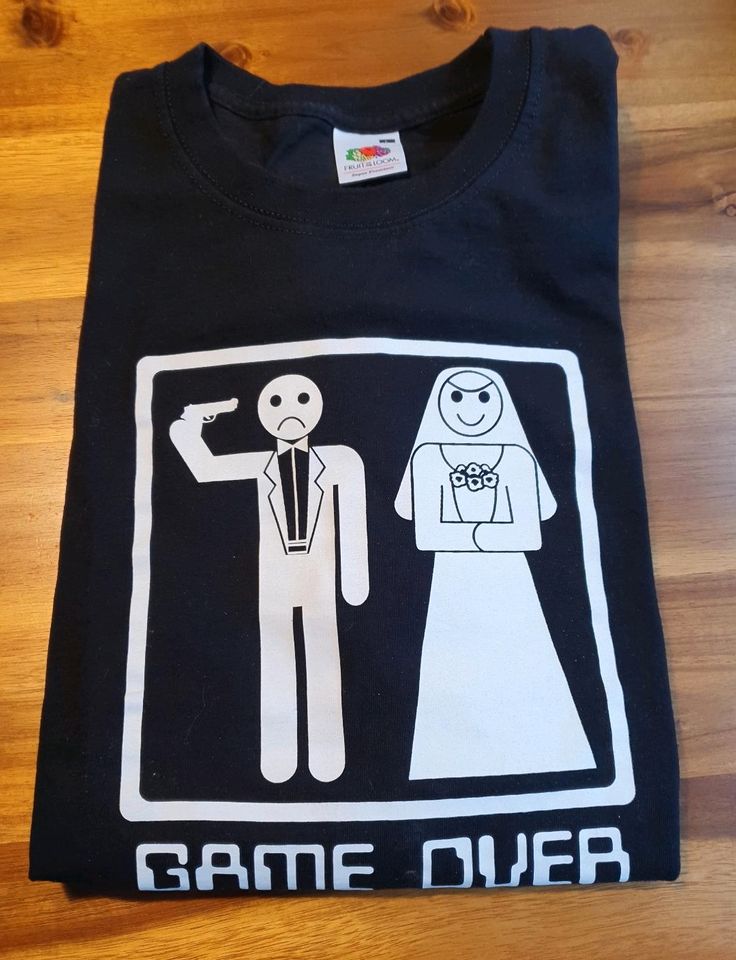 T-Shirt Game Over Größe L lustiges T-Shirt zum Thema Ehe Heirat in Leer (Ostfriesland)